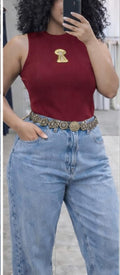 Top Key Burgundy elegante moda femenina en Puerto Rico