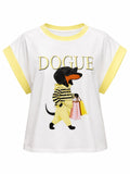 T-shirt Doggie Yellow