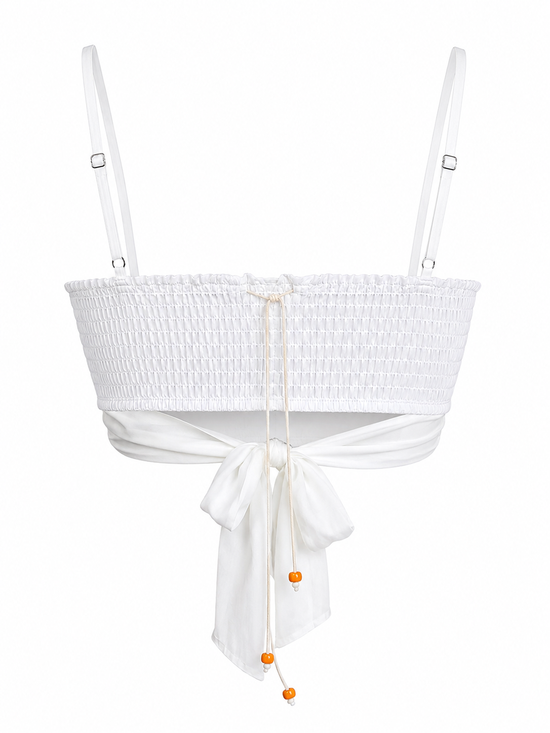 White crochet top with cup