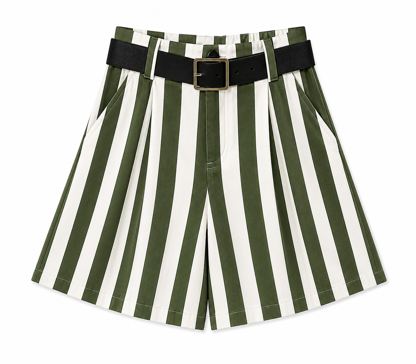 Short Stripe Green /White Italy