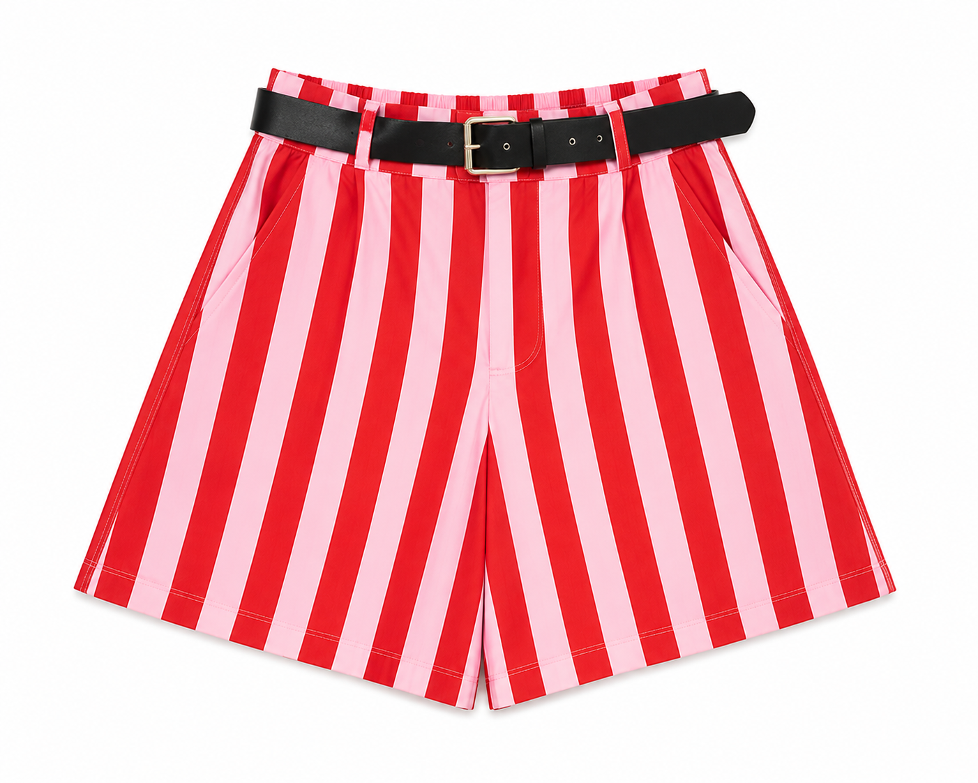 Stripe Italy Short Red/Pink