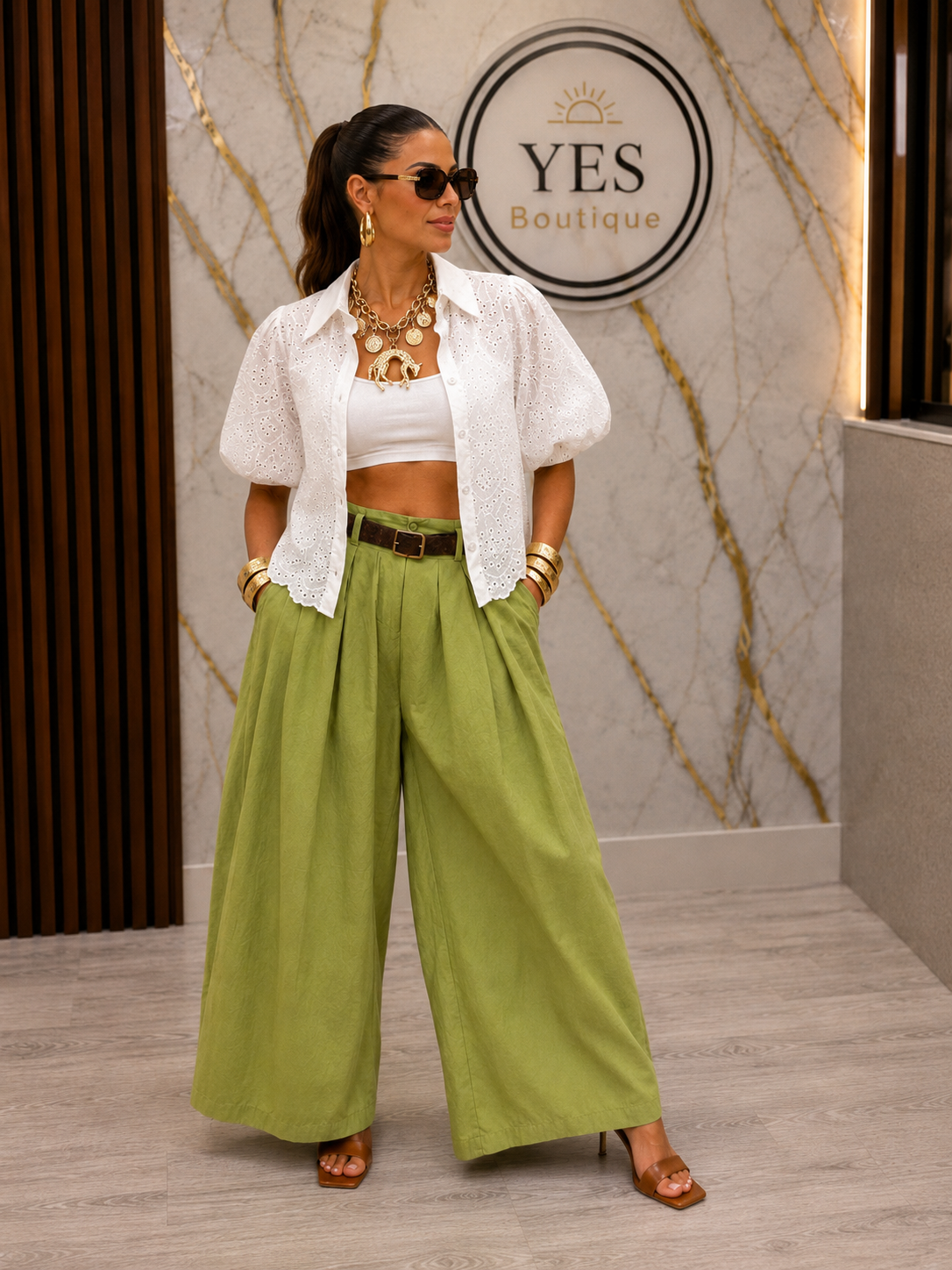 White Top Italy Eyelet