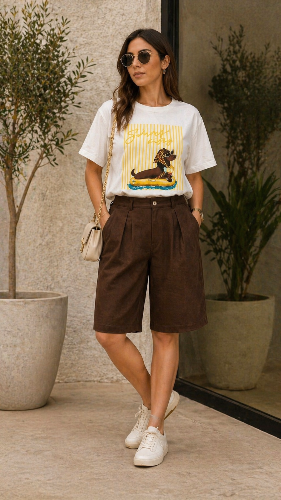 Pantalon Bermuda Choco Italy