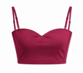 Crop Top with cups Burgundy