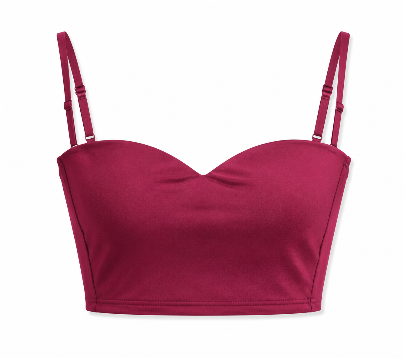 Crop Top with cups Burgundy