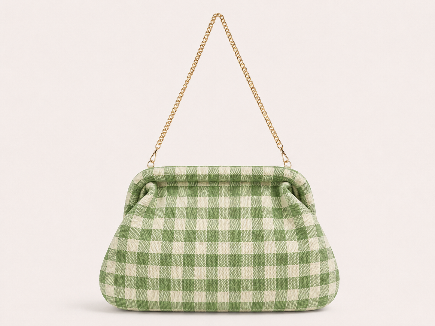 Gingham Cloud Clutch